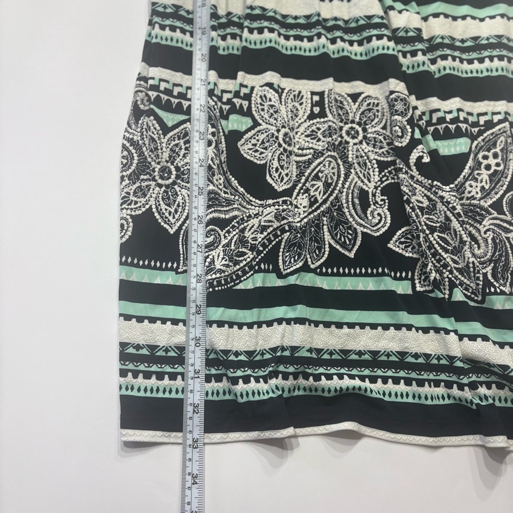 Signature by Robbie Bee Paisley Print Dress Sleeveless Size XL - Picture 5 of 10